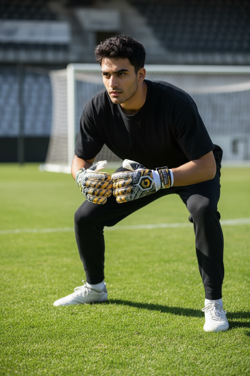 GRIP SPORT Soccer Goal Keeper Gloves - Pro Champ Black/Green