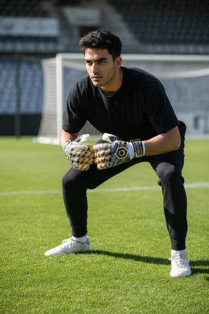 GRIP SPORT Soccer Goal Keeper Gloves - Pro Champ Black/Green