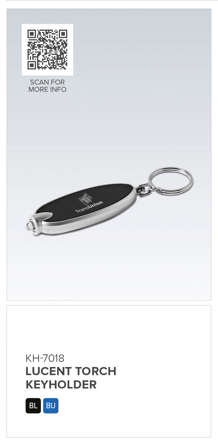 Altitude Lucent Torch Keyholder | Plastic Keyholders | Custom branded & personalised corporate gifts | Gift Wrap Shop