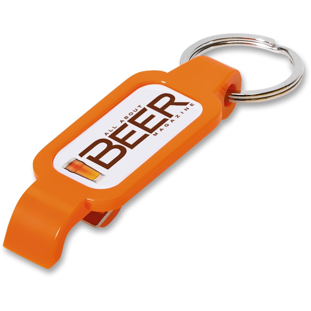 Altitude Moonshine Dome Bottle Opener Keyholder - Orange | Bottle Opener Keyholders | Custom branded & personalised corporate gifts | Gift Wrap Shop