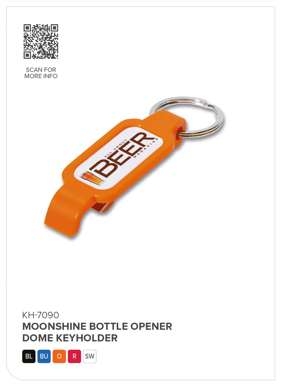 Altitude Moonshine Dome Bottle Opener Keyholder | Custom Branded & Personalised Corporate Gifts | Just Brand