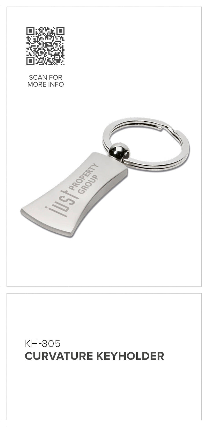 Altitude Curvature Keyholder | Custom Branded & Personalised Corporate Gifts | Just Brand