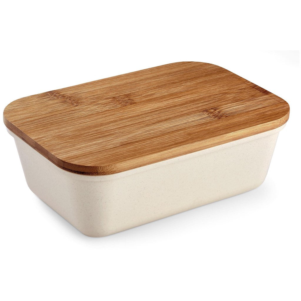 Kooshty Natura Bamboo Fibre Lunch Box | Eco-Friendly | Custom branded & personalised corporate gifts | Gift Wrap Shop