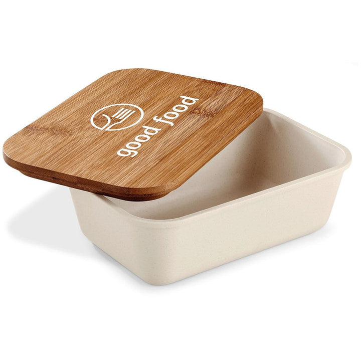 Kooshty Natura Bamboo Fibre Lunch Box | Eco-Friendly | Custom branded & personalised corporate gifts | Gift Wrap Shop