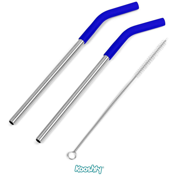 Kooshty Slurp Straw Set - Blue-Drinkware And Food-Custom-brsndrd Gifts-Giftwrap Shop