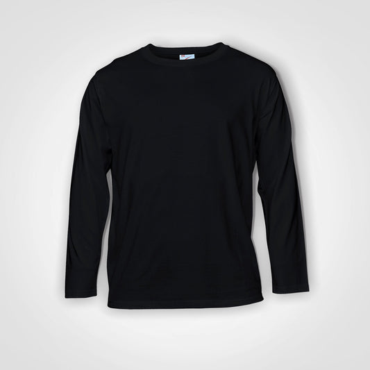 Kids-Long-Sleeve-T-Shirt-Black | custom branded kids clothing | just brand