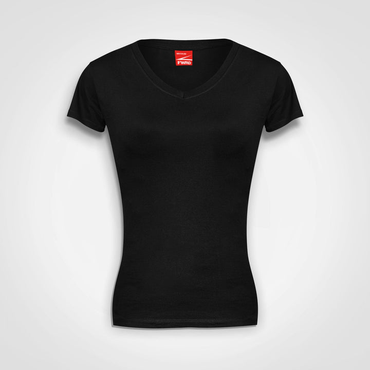 Ladies Fitted V-Neck T-Shirt-Women, Summer Collection, Apparel Collection | Custom-branded & Personalised T-shirts | Giftwrap Shop