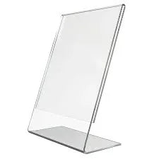 Acrylic L-Shaped Menu Holder A4