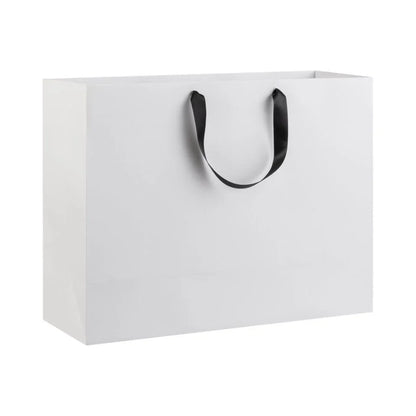 Luxe White Tote Carrier Bag
