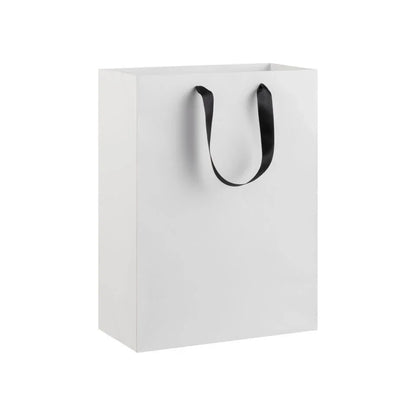 Luxe White Tote Carrier Bag