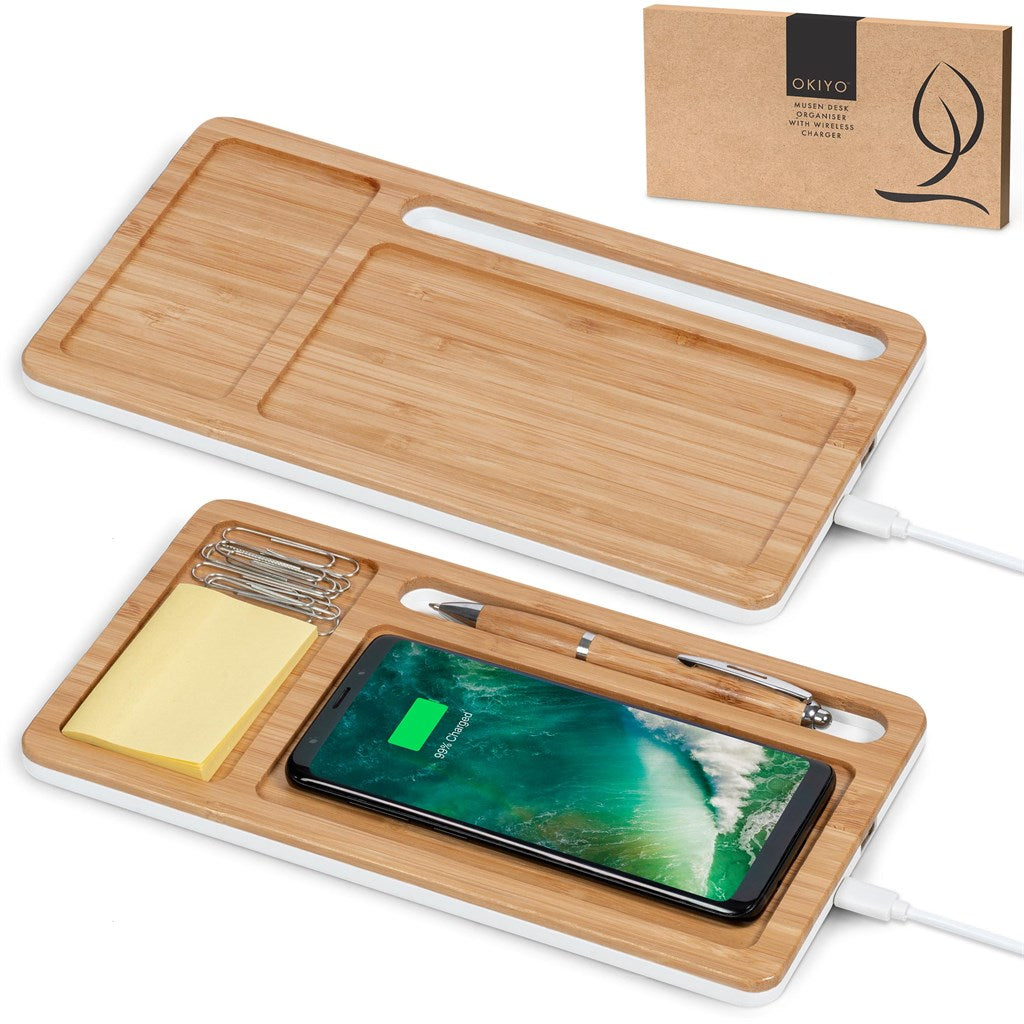 Okiyo Musen Wireless Charger Desk Organiser | Wireless Chargers | Giftwrap Shop