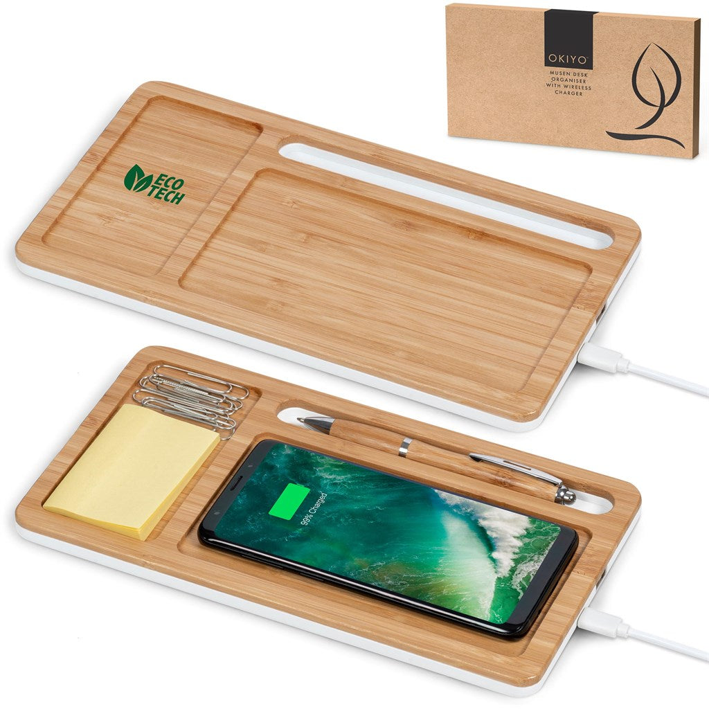 Okiyo Musen Wireless Charger Desk Organiser | Wireless Chargers | Giftwrap Shop
