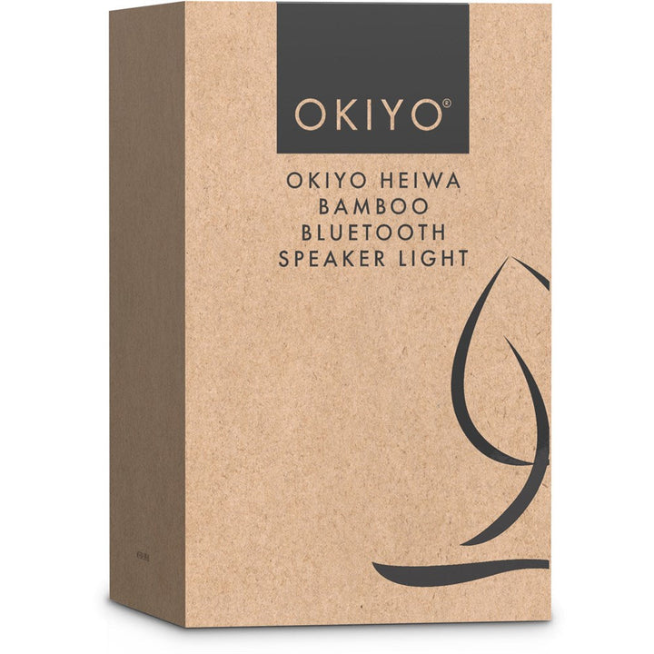 Okiyo Heiwa Bamboo Bluetooth Speaker & Night Light-Speakers-Gift Wrap Shop