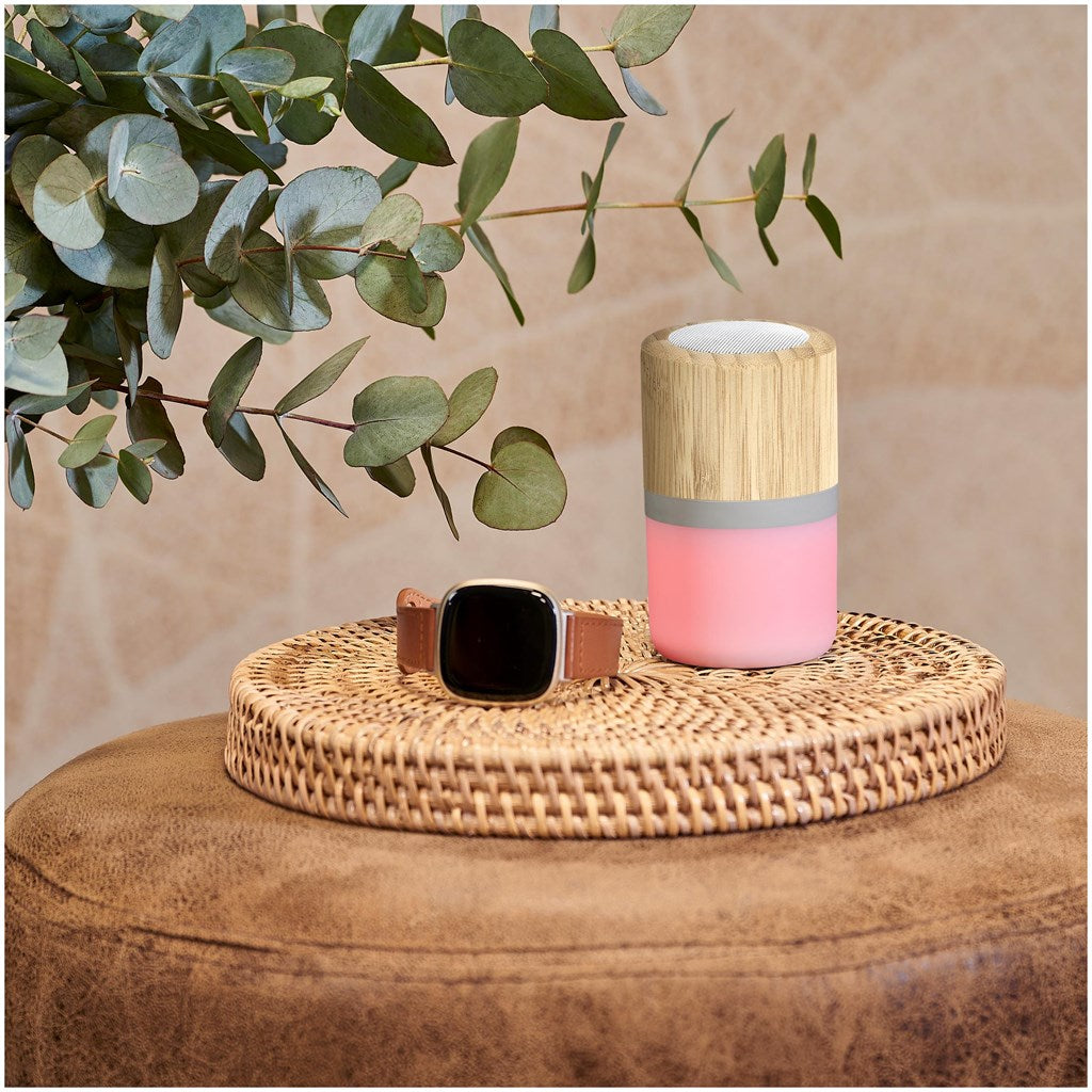 Okiyo Heiwa Bamboo Bluetooth Speaker & Night Light-Speakers-Gift Wrap Shop