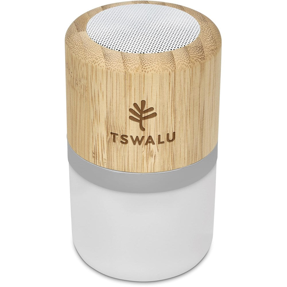 Okiyo Heiwa Bamboo Bluetooth Speaker & Night Light-Speakers-Gift Wrap Shop