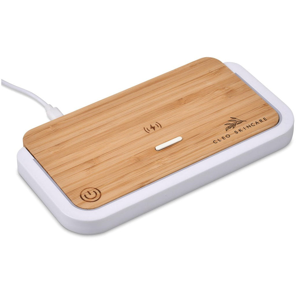 Okiyo Yoru Bamboo Wireless Charger & Night Light | Wireless Chargers | Giftwrap Shop