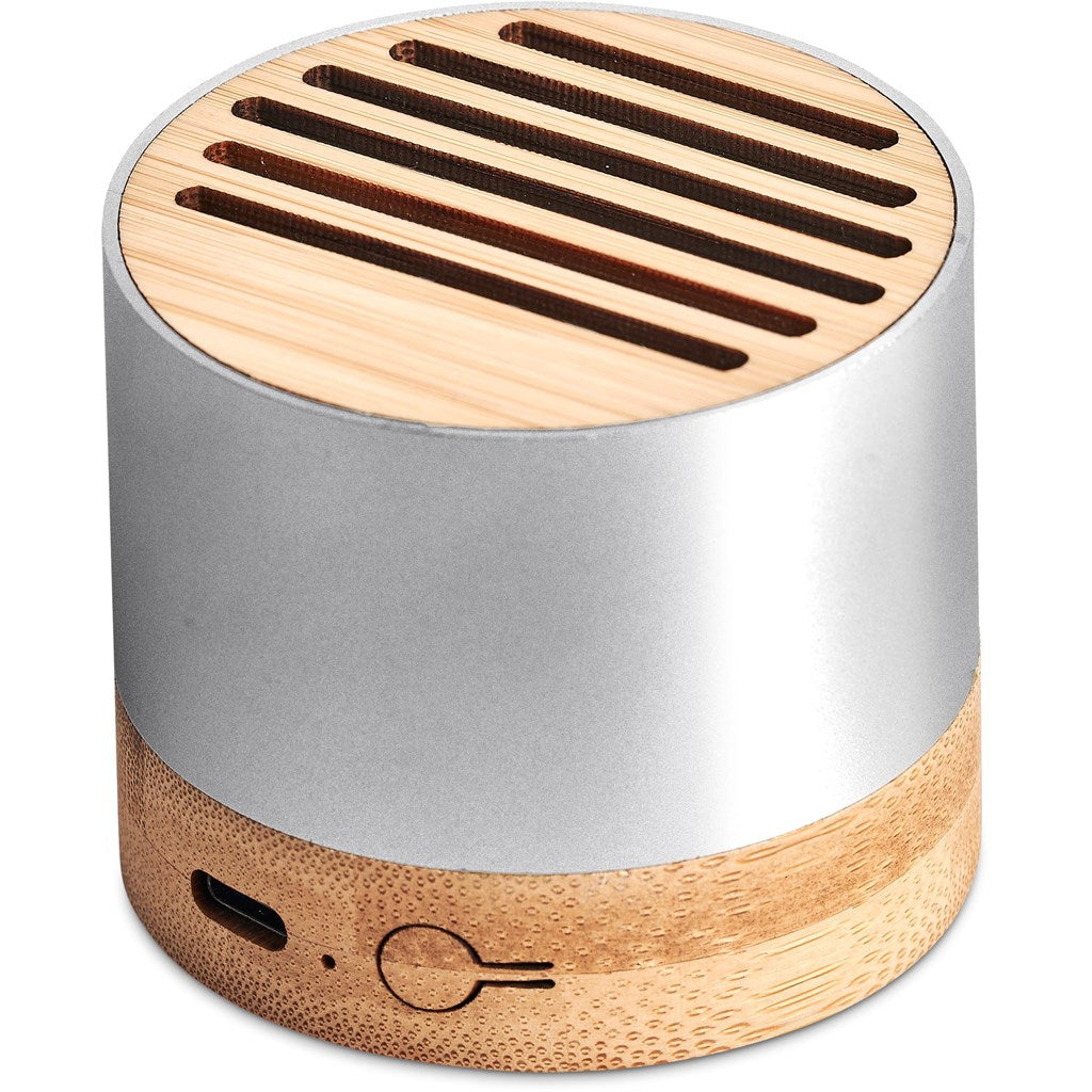 Okiyo Utau Bamboo & Recycled Aluminium Bluetooth Speaker-Speakers-Gift Wrap Shop