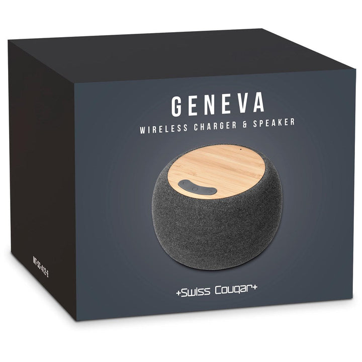 Swiss Cougar Geneva Wireless Charger & Bluetooth Speaker | Speakers | Giftwrap Shop