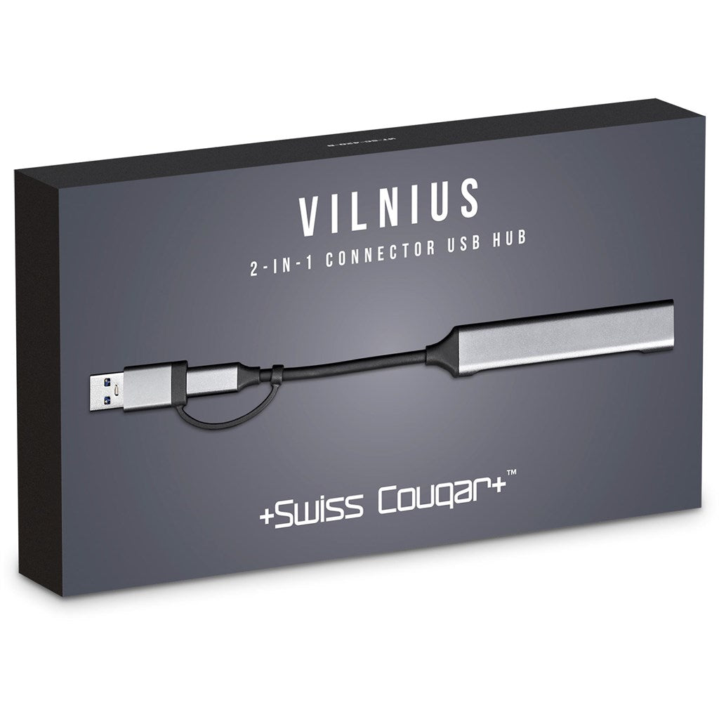 Swiss Cougar Vilnius 2-in-1 Connector USB Hub | USB Hubs | Custom-Branded Promotional Gifts | Giftwrap Shop