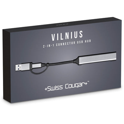 Swiss Cougar Vilnius 2-in-1 Connector USB Hub | USB Hubs | Custom-Branded Promotional Gifts | Giftwrap Shop