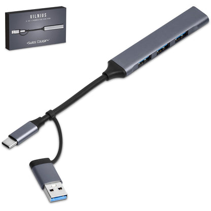 Swiss Cougar Vilnius 2-in-1 Connector USB Hub | USB Hubs | Custom-Branded Promotional Gifts | Giftwrap Shop
