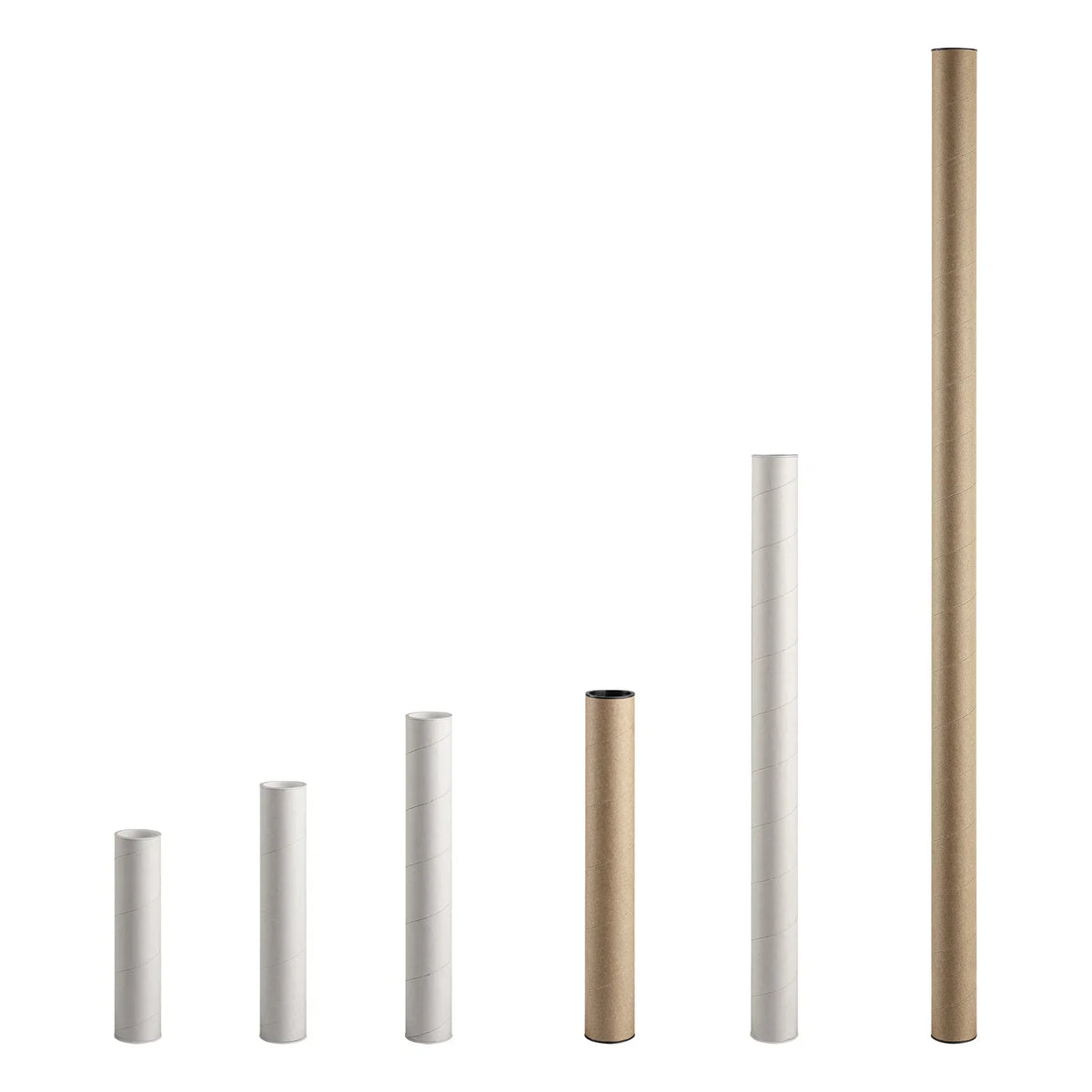 White Mailing Tube 41mm Diameter