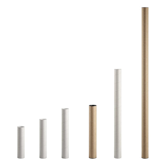 White Mailing Tube 41mm Diameter