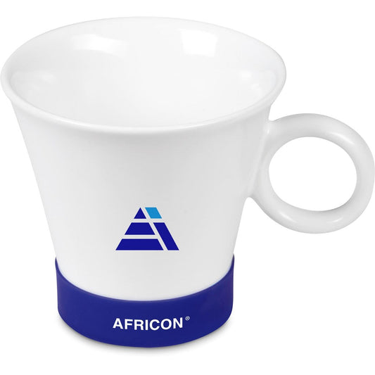 Miramar Ceramic Coffee Mug - 215ml - Navy-Drinkware And Food-Custom branded & personalised mugs-Giftwrap Shop