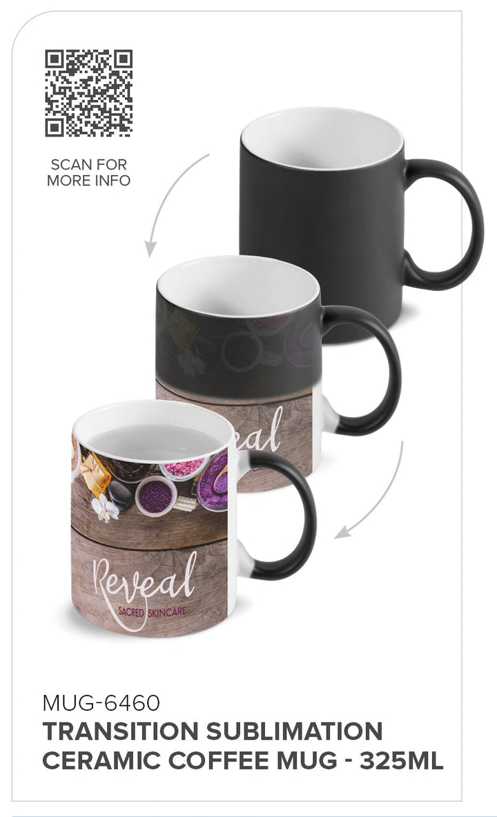 Transition Sublimation Ceramic Coffee Mug - 325ml