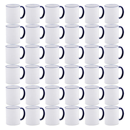 Two Tone Rim & Handle Mugs - product view 4