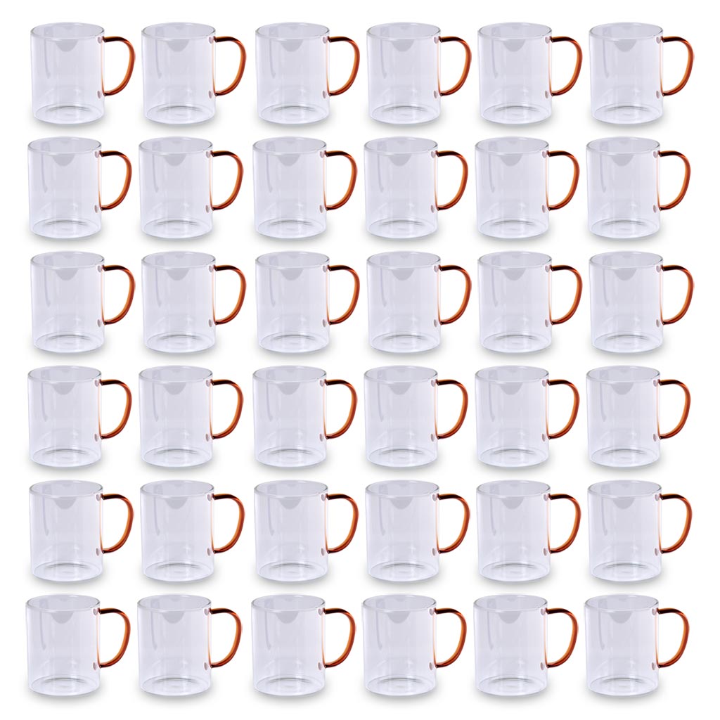 Clear 13oz Glass Mugs - product view 3