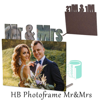 Hardboard Photoframe Mr&Mrs - product view 2