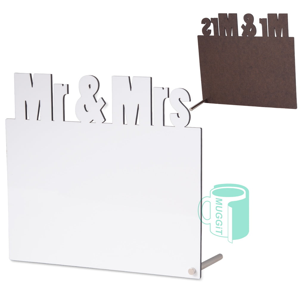 Hardboard Photoframe Mr&Mrs - product view 1