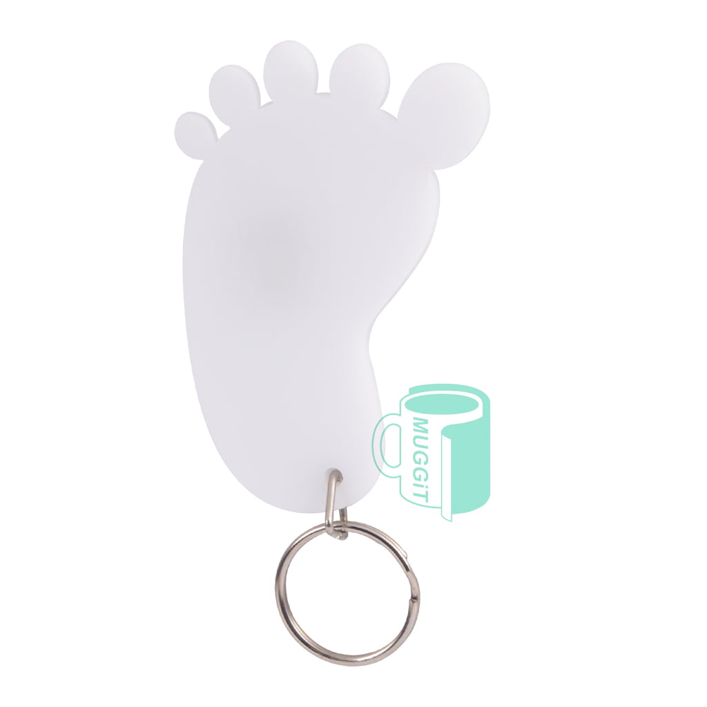 White 3mm Sublimer Keyrings - product view 10