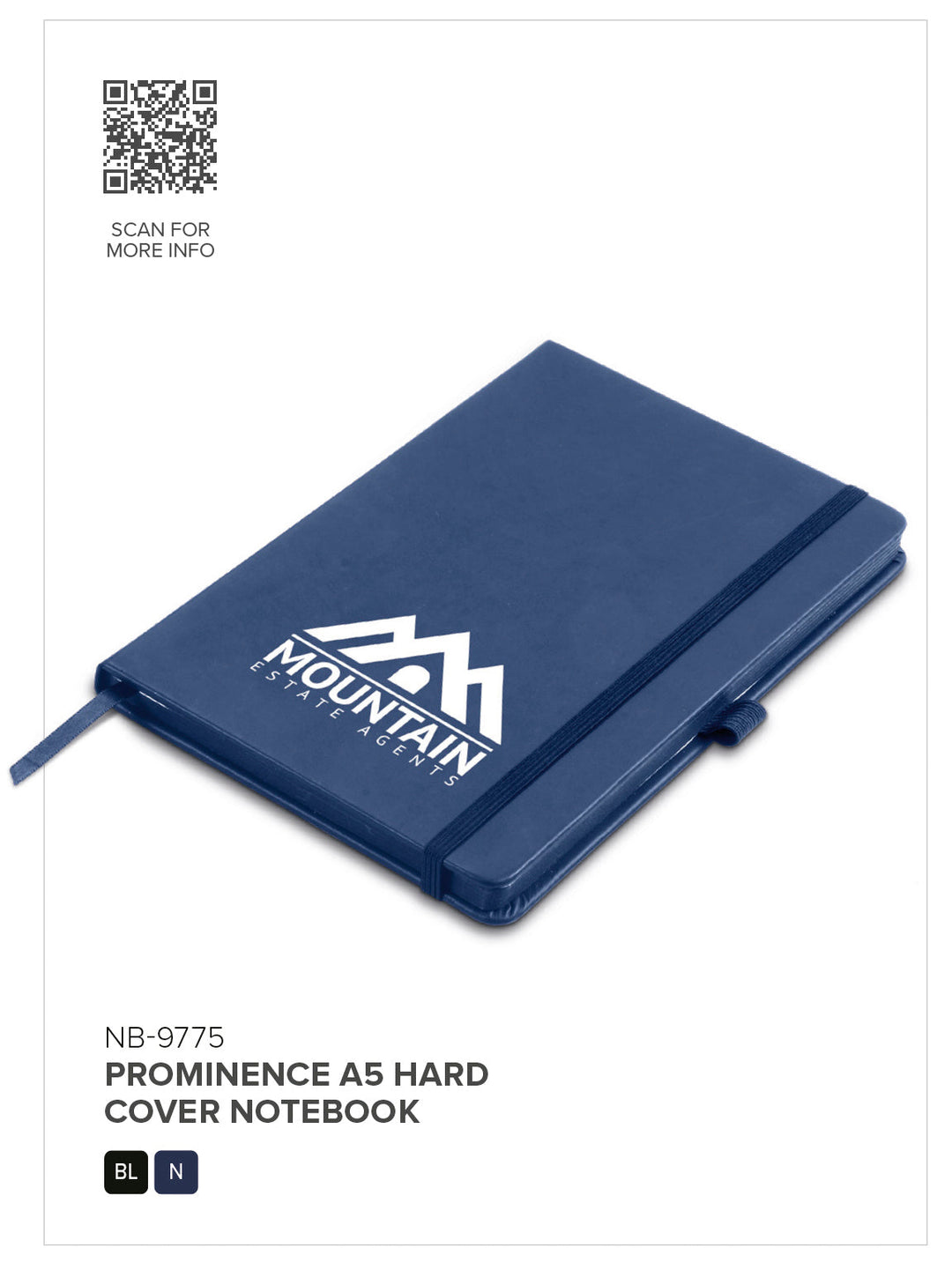 Altitude Prominence A5 Hard Cover Notebook