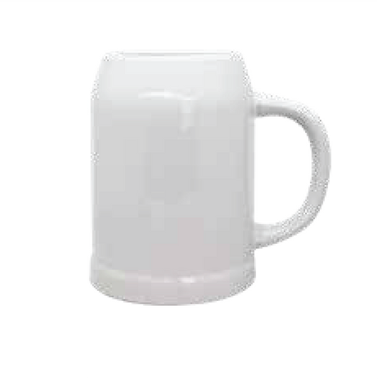 White German Ceramic Beer Mug  690ML (TO RIM)