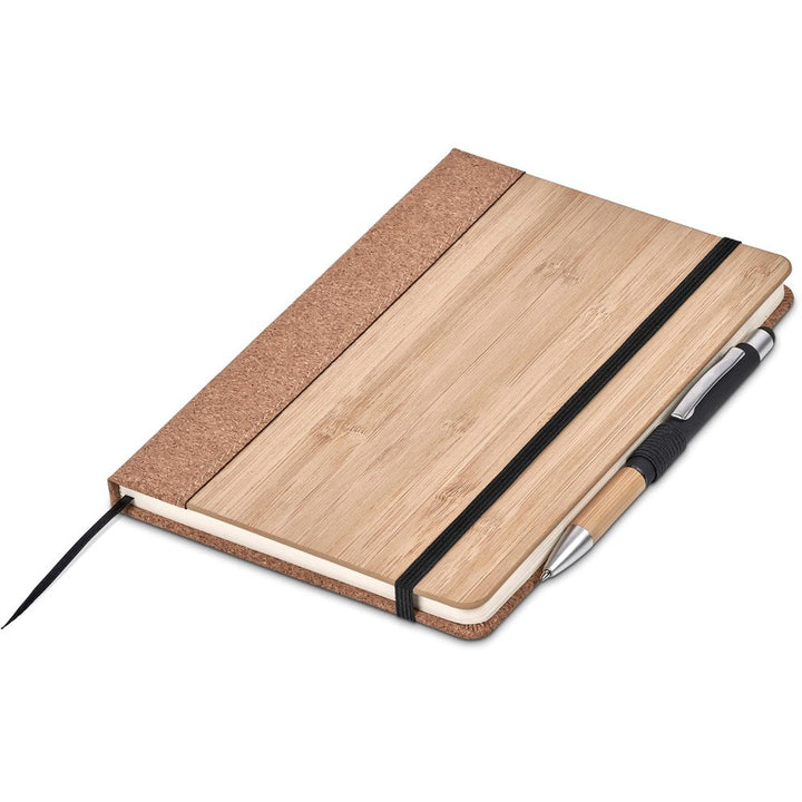 Okiyo Eri Bamboo & Cork Notebook & Pen Set