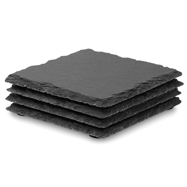 4 Piece Slate Coaster Set