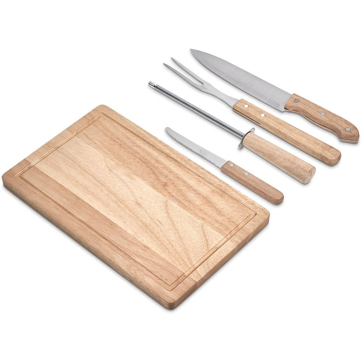 Brenton 5-Piece Braai & Carving Set | Personalised & Custom Branded Executive Corporate Gifts | Just Brand