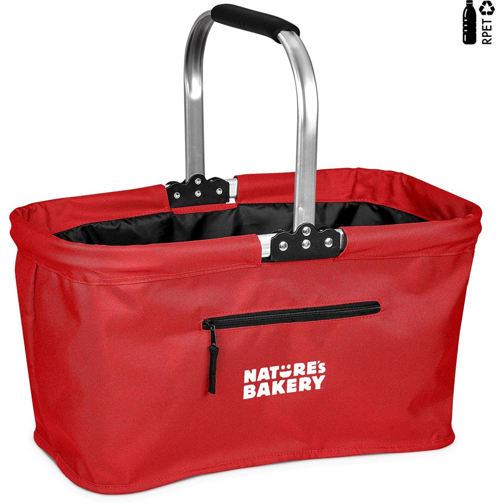 Kooshty Kelsey Recycled PET All-Purpose Basket - Red-Picnic-Custom-Branded-Gift Wrap Shop