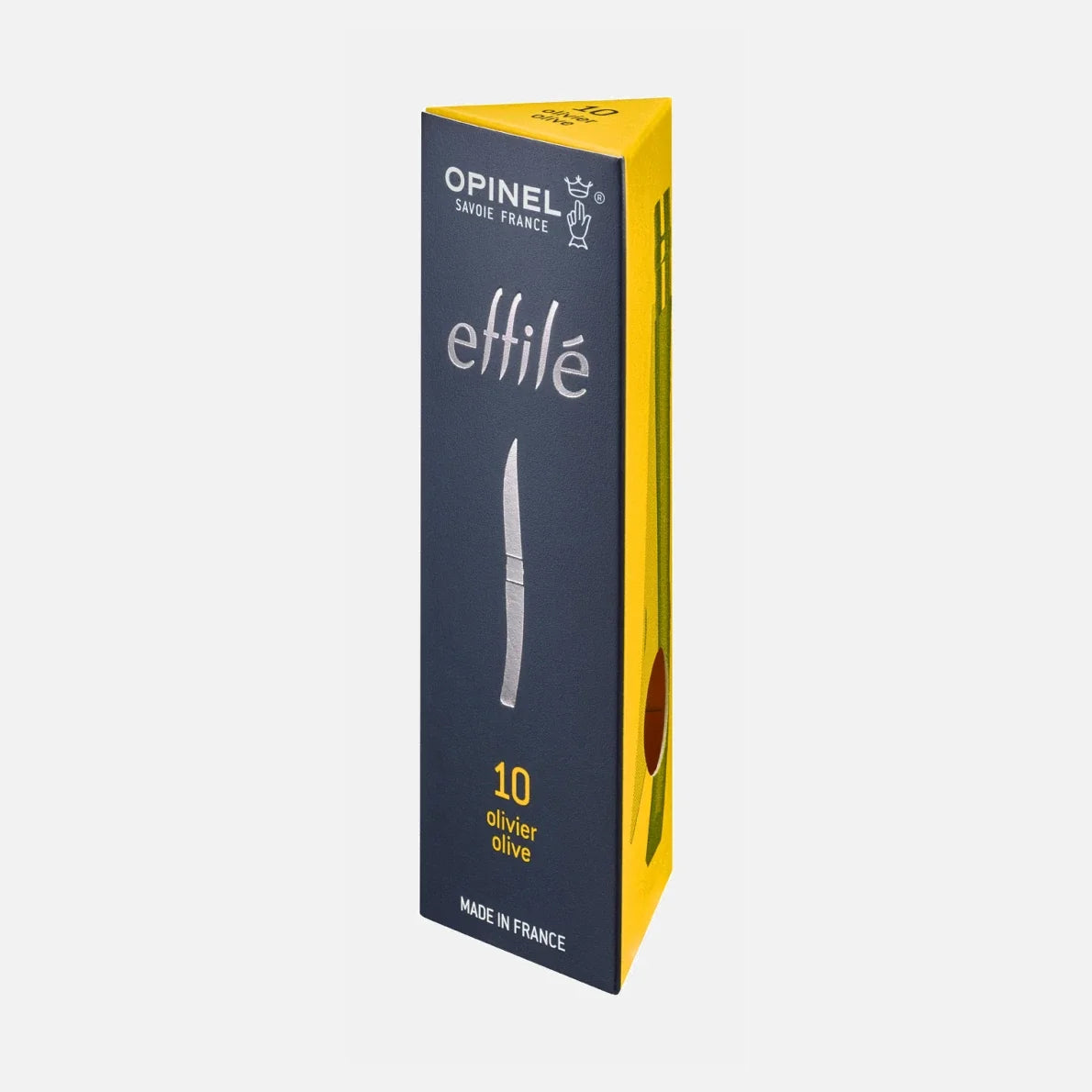 Opinel No 10 Les Effile Slim – Olive / Mirror Blade