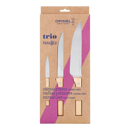Opinel Trio Set – Paring, MP Chef, Carving