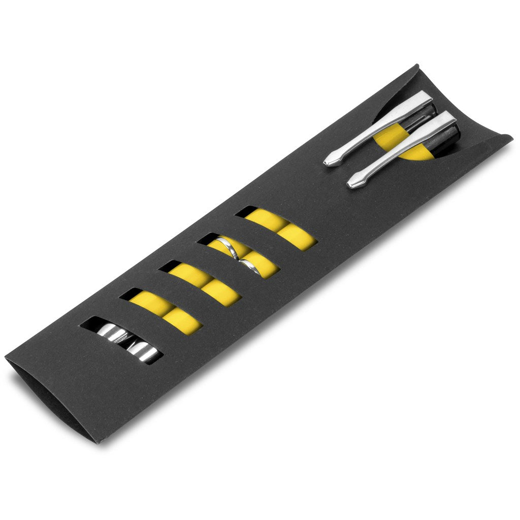 Electra Ball Pen & Pencil Set - Yellow