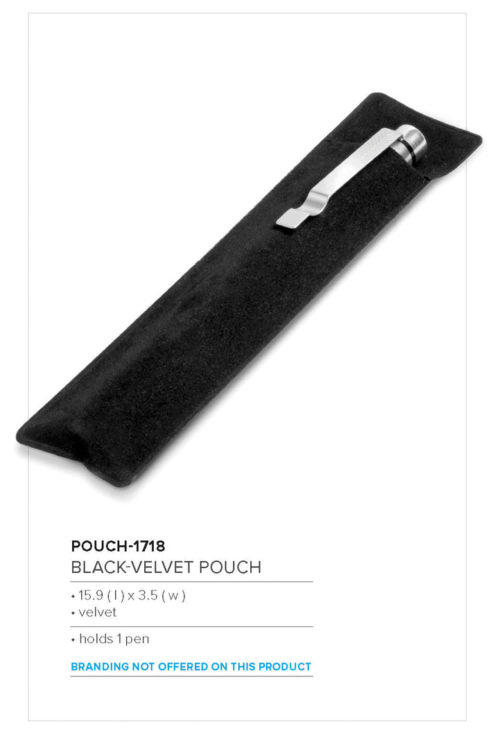 Black-Velvet Pen Pouch (Excludes Pen) | Writing Instruments | Custom branded & personalised promotional gifts | Gift Wrap Shop