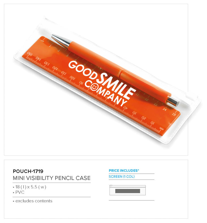 Mini Visibility Pouch (Excludes Contents) | Stationery | Custom branded & personalised promotional gifts | Gift Wrap Shop