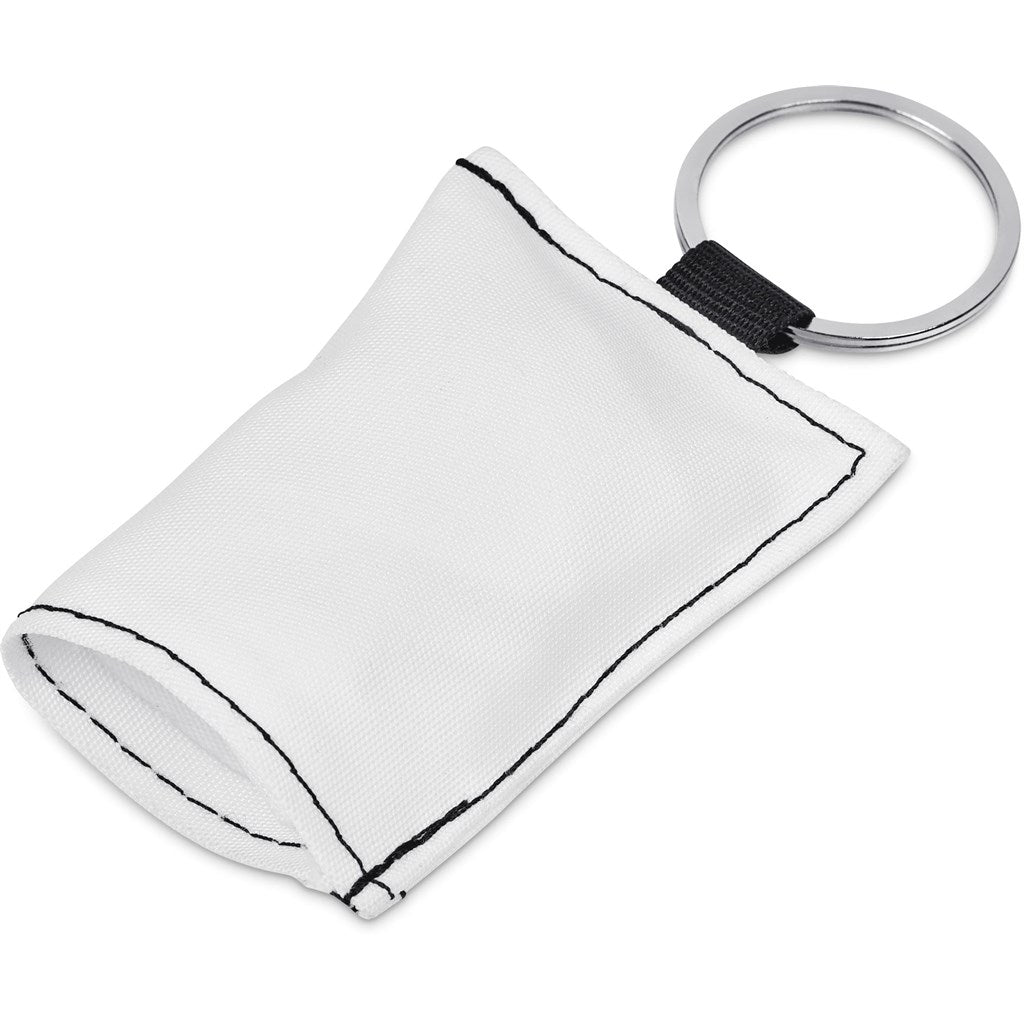 Hoppla Aquila Polyester Keyring Pouch with Cleaning Cloth | Custom Personal Care and Pamper Gifts | Custom branded & personalised corporate gifts | Gift Wrap Shop