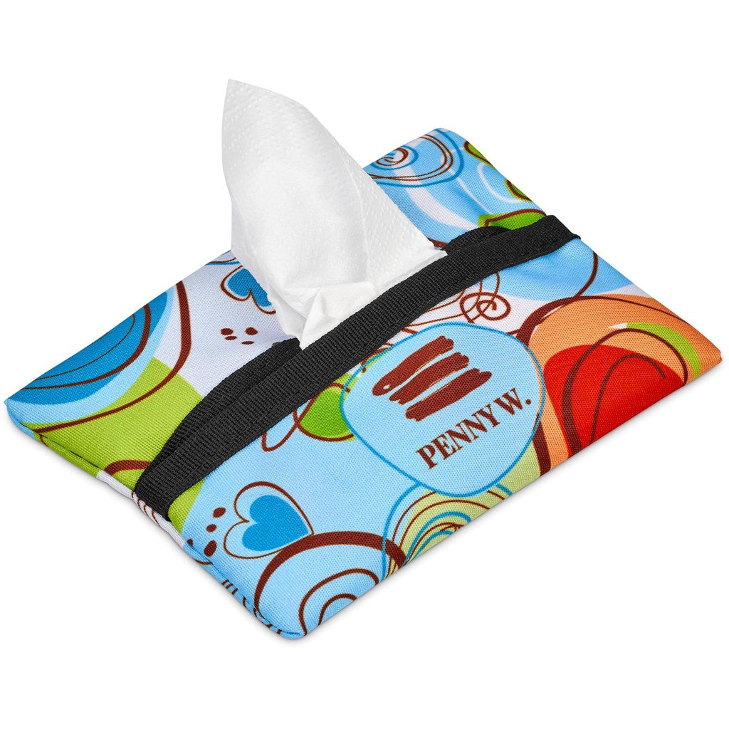 Hoppla Wolseley Polyester Tissue Pouch | Custom Personal Care and Pamper Gifts | Custom branded & personalised promotional gifts | Gift Wrap Shop