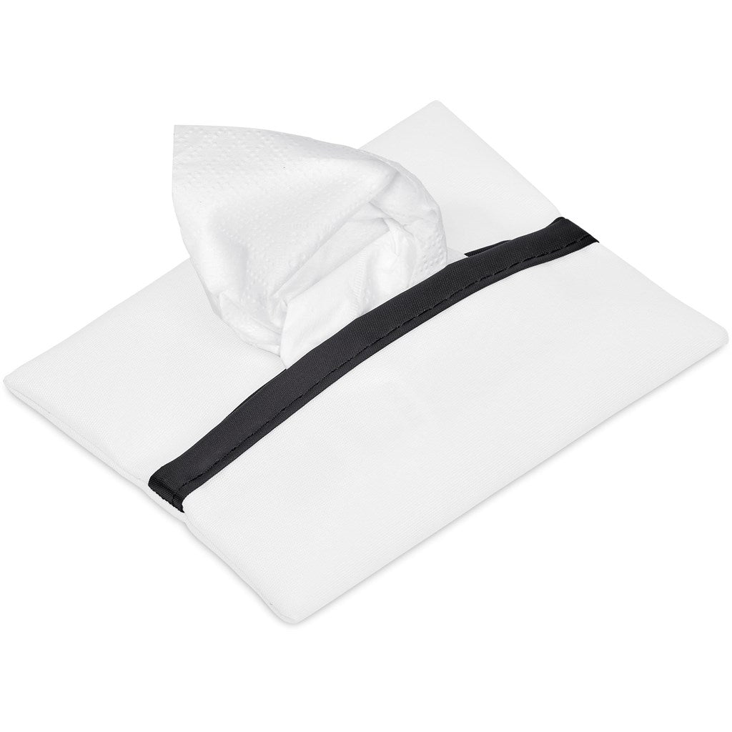 Hoppla Wolseley Polyester Tissue Pouch | Custom Personal Care and Pamper Gifts | Custom branded & personalised promotional gifts | Gift Wrap Shop