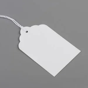 White Price Tags + String