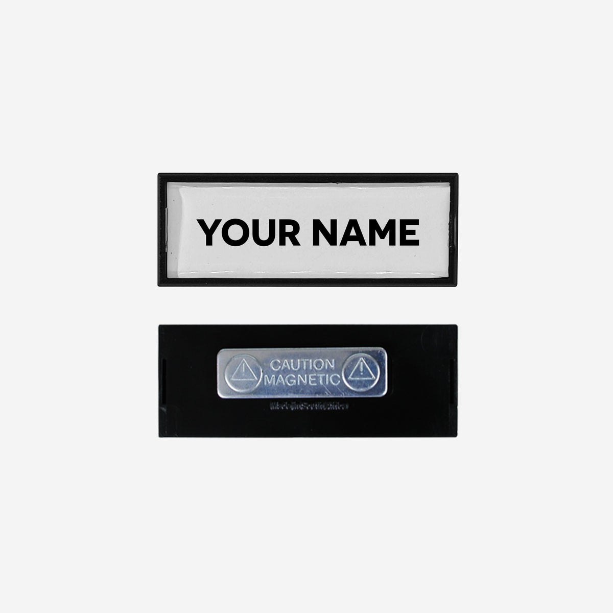 Name Badge: Snap Fit Small With Metal Magnet Bar Fitting – Lumoss